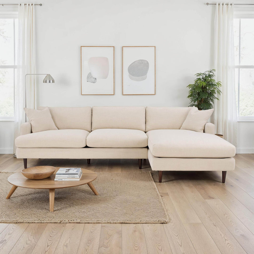 Bronia 109" Beach Alabaster Right Sectional Sofa