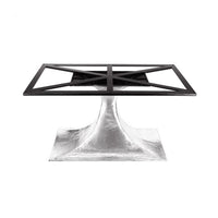 Ruthie 95" Carrara Oval Dining Table, Nickel With Marble Top