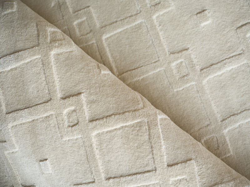 Ramo Modern Beige Patterned Area Rug - Elegance Collection