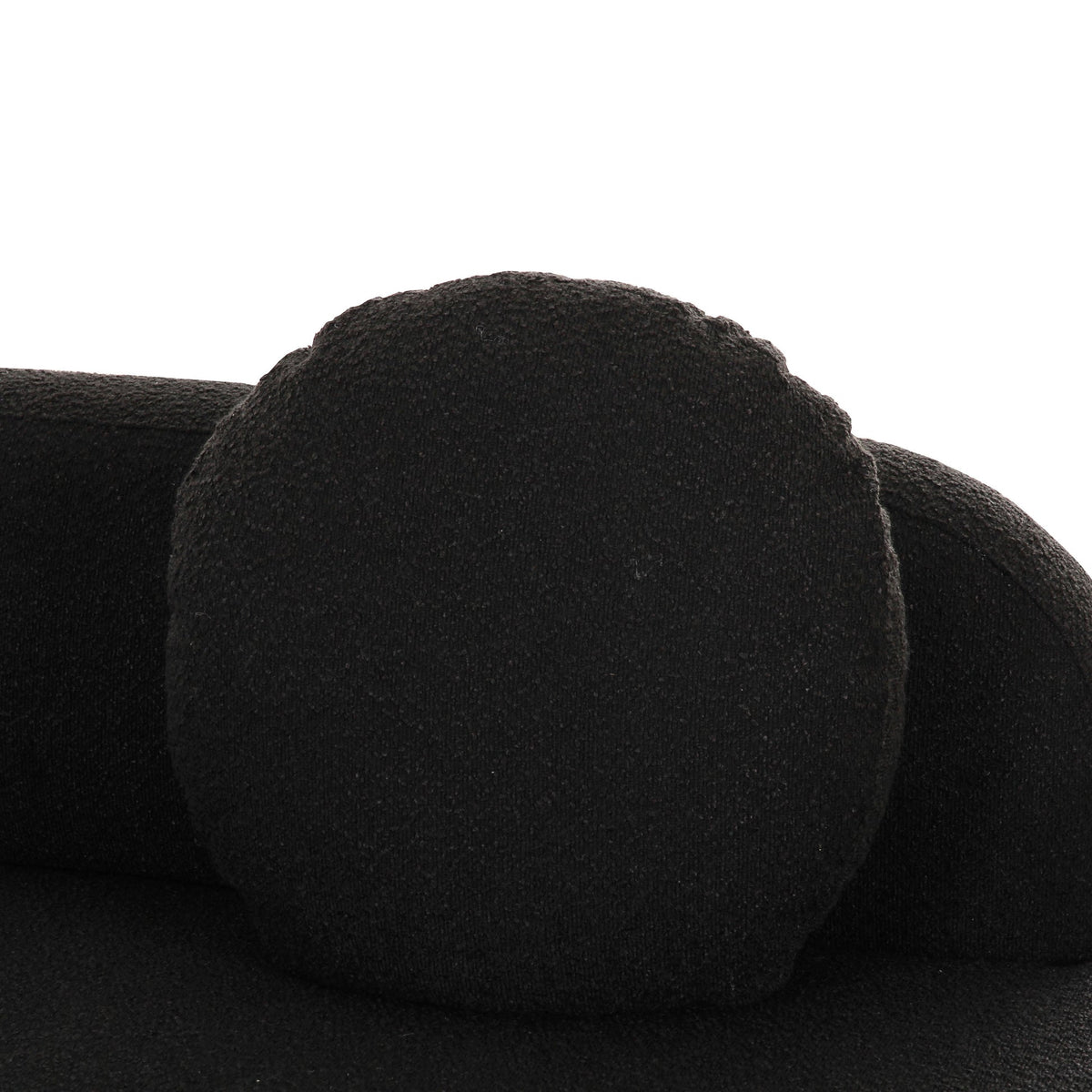 Sofie 100" Black Performance Boucle Sectional Sofa - Luxury Living Collection