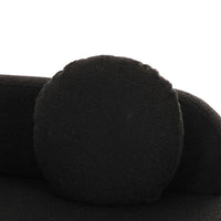 Sofie 100" Black Performance Boucle Sectional Sofa - Luxury Living Collection