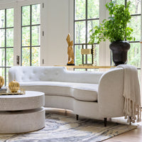 Lauren 89.5 Stylishly Curved Sofa With Legs