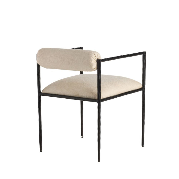 Musa White Performance Fabric Dining Chair