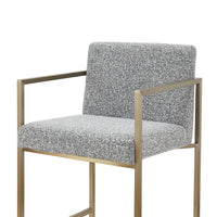 Blair Modern Grey & Gold Counter Stool