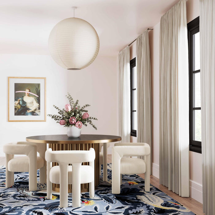 Sloane Cream Performance Velvet Chair