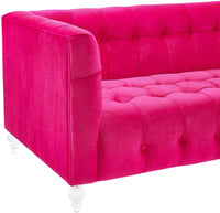 Belgravia 90.6" Pink Performance Velvet Sofa