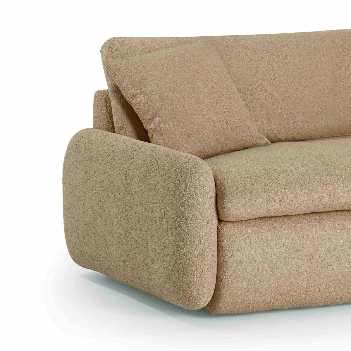 Rachelle Tan Contract Grade Boucle Lounge Chair