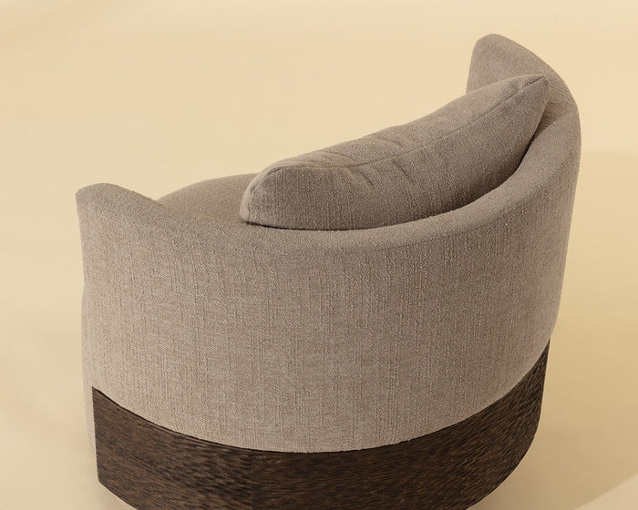 Bastille Sandbank Upholstered Swivel Accent Chair