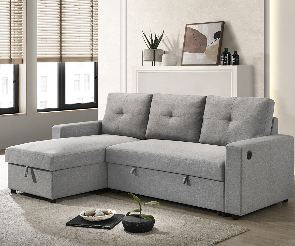 Trista Grey Sectional Sofa