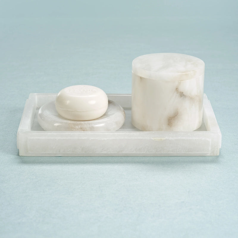 Côte d'Azur Alabaster Apothecary Jar - Set of 2