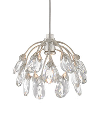 Crystal Bud 3-Light Linear Multi-Drop Pendant