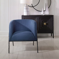 Netta Blue Denim Accent Chair