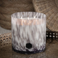 Opal Glass Five-Wick Candle Jar Grey/Lemon Peel, Lavender & Tarragon (Set of 2)