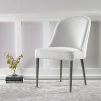 Alexa Off White Fabric Chair (Set of 2)