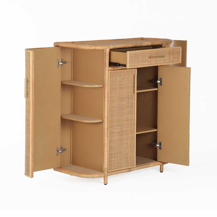 Elara Natural Rattan Bar Cabinet