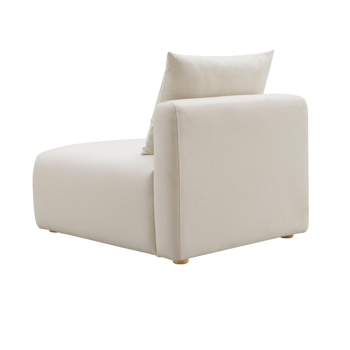 Karsyn Cream Performance Linen Modular Armless Chair