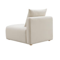 Karsyn Cream Performance Linen Modular Armless Chair