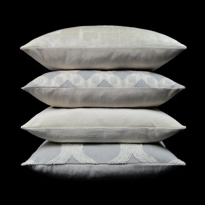 Adley Superior Quality Luxurious Silver Pillow