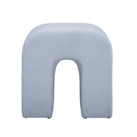 Daliah Light Blue Performance Velvet Ottoman