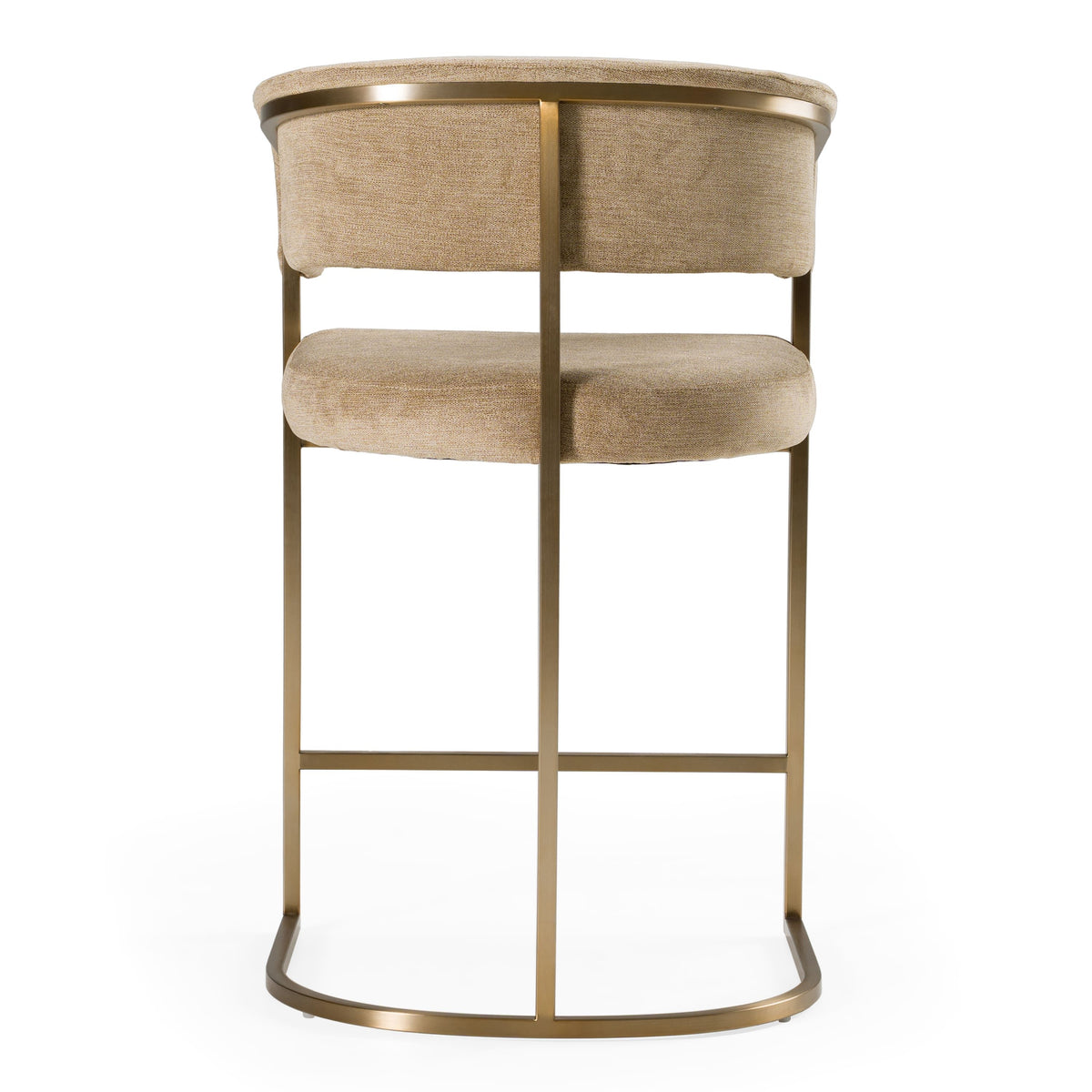 Villa Modern Brown & Gold Counter Stool