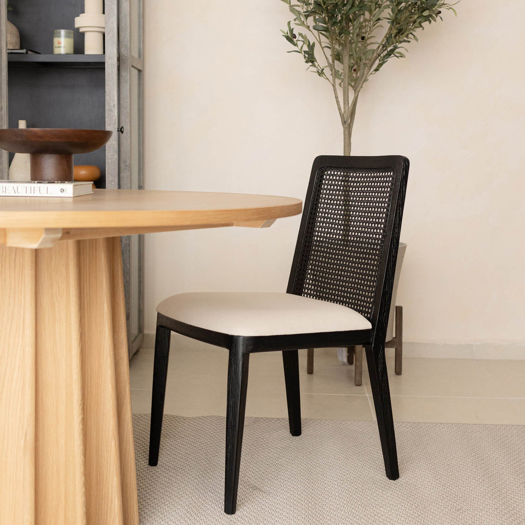 Cane Black Dining Chair (Set of 2)