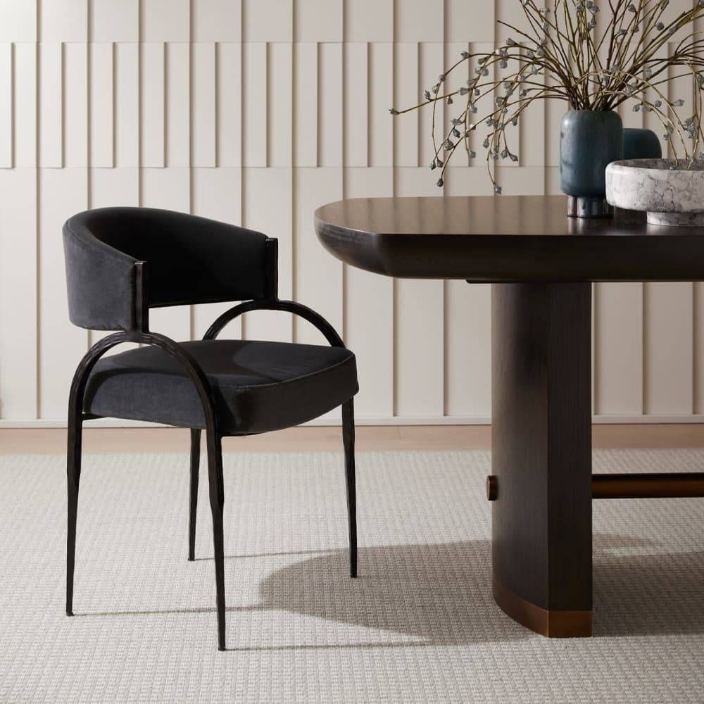 Zelise Midnight Grey Dining Chair