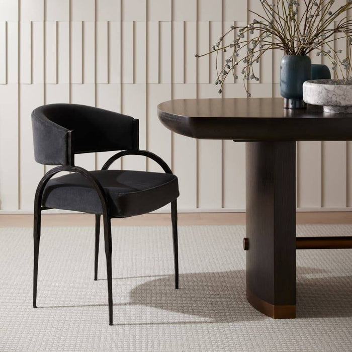 Zelise Midnight Grey Dining Chair