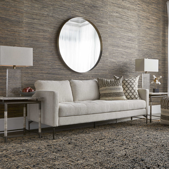 Allegra Ivory Chenille Sofa