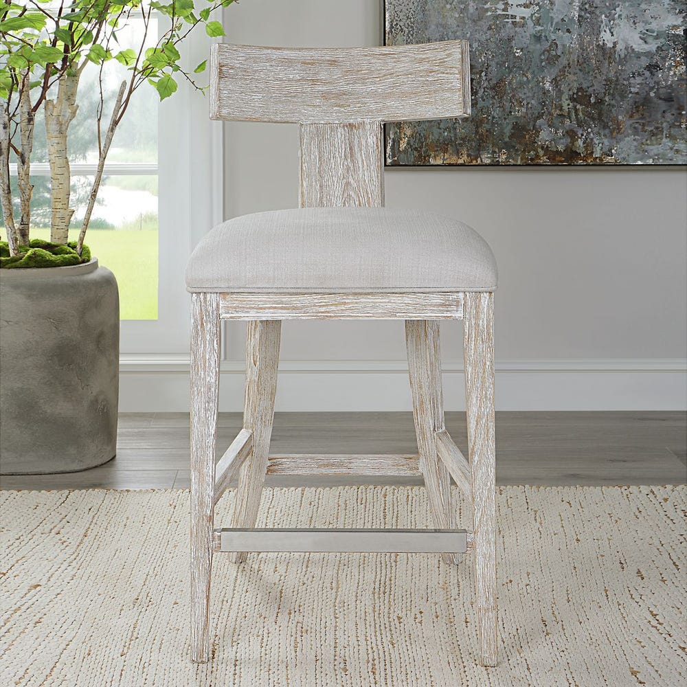 Rowan White Performance Counter Stool