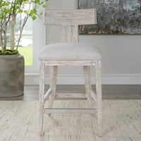 Rowan White Performance Counter Stool