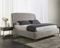Rebel 23.5" Charcoal Grey & Gold Nightstand