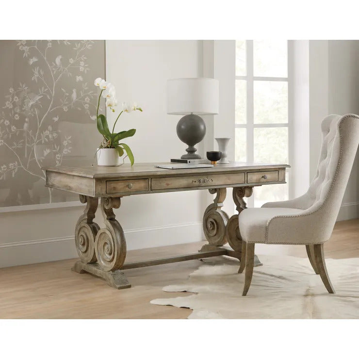 Sylvie Neutral Tufted Performance Dining Chair
