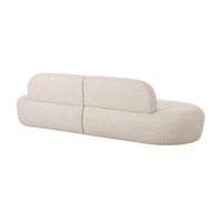 Sofie 94.4" Beige Linen Sofa