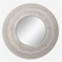 Sailor's Knot 51" White Round Mirror