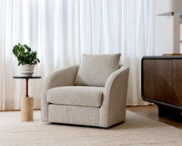 Wexford Greige Swivel Accent Chair