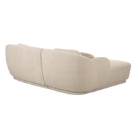 Covet 90.4” Cream Performance Boucle Sectional - LAF