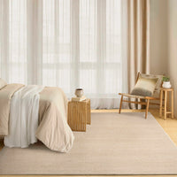 Everly Ivory Taupe Wool Blend Area Rug