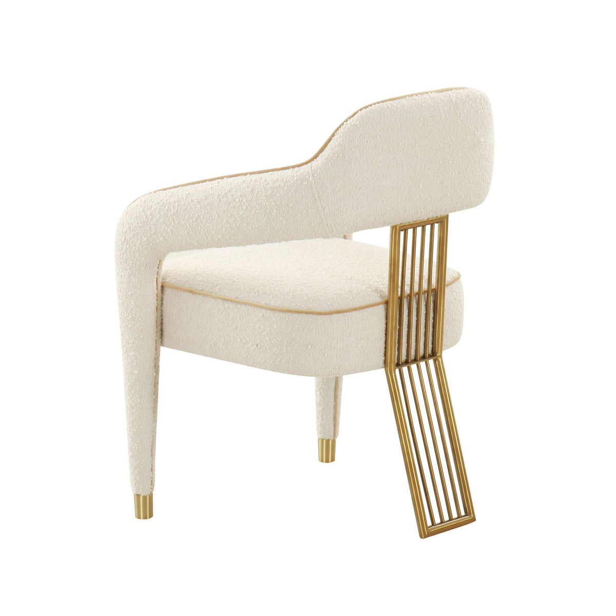 Ainsley Cream Performance Boucle Dining Chair