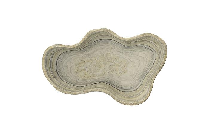 Ivy Cast Grey Onyx Bowl, Faux Finish