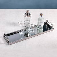 Antoinette Silver & Acrylic Trays - Set of 2