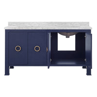 Constance 60" Navy Linen Bath Vanity