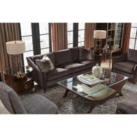 Hudson Elegant Brown Accent Chair