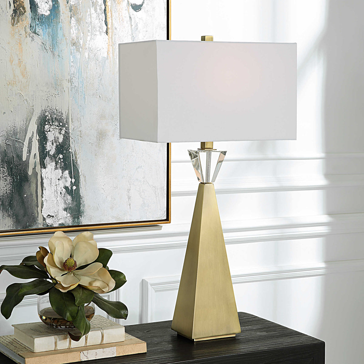 Charolette Cystal & Gold Table Lamp