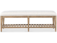 Colt Light Wood Upholstered Bench