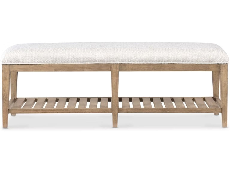 Colt Light Wood Upholstered Bench