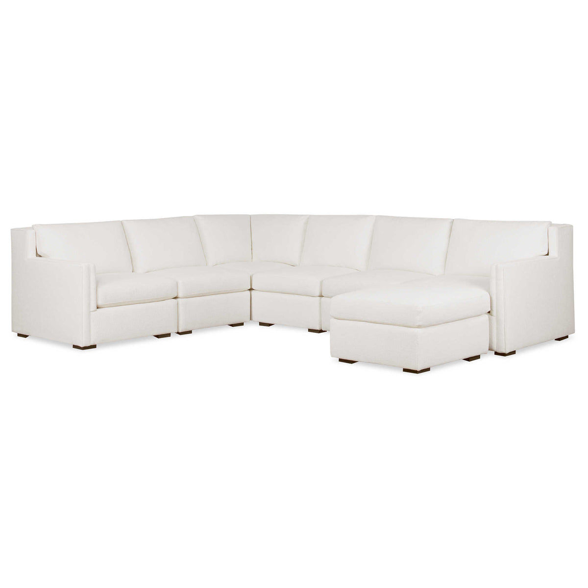 Loreta Snow White Luxe Sectional Sofa