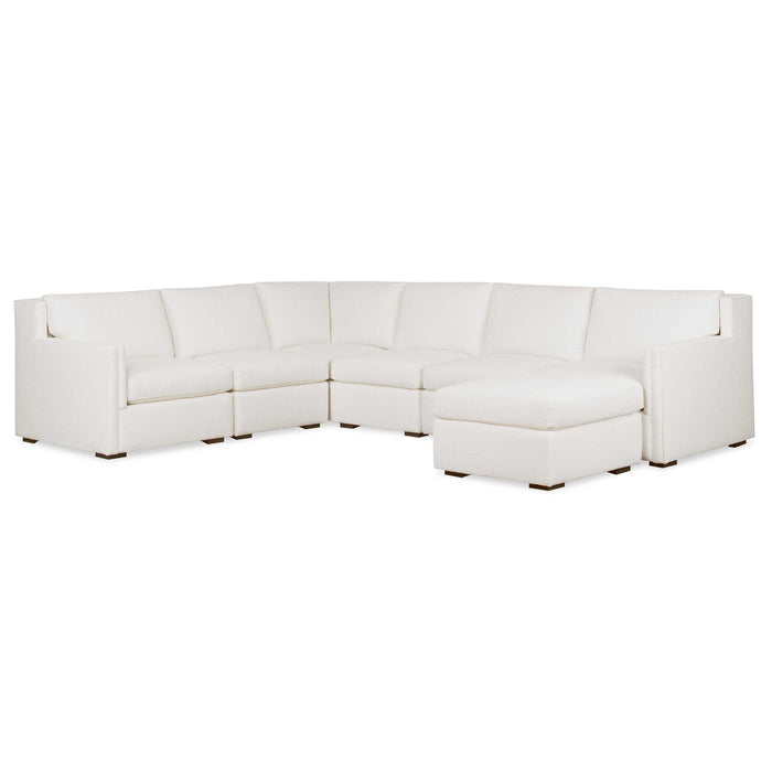 Loreta Snow White Luxe Sectional Sofa