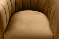 Chloe Cognac Performance Velvet Accent Chair