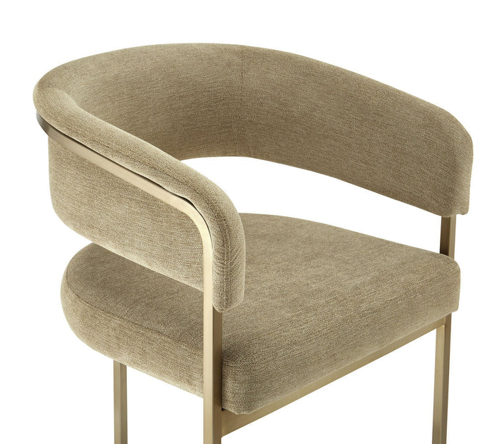 Villa Modern Brown & Gold Counter Chair