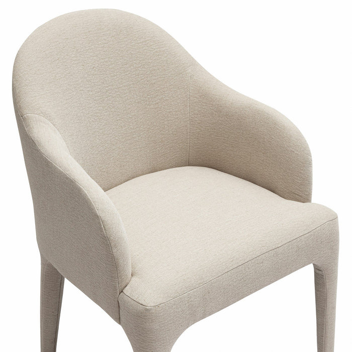 Nicolle Modern Beige Upholstered Dining Chair